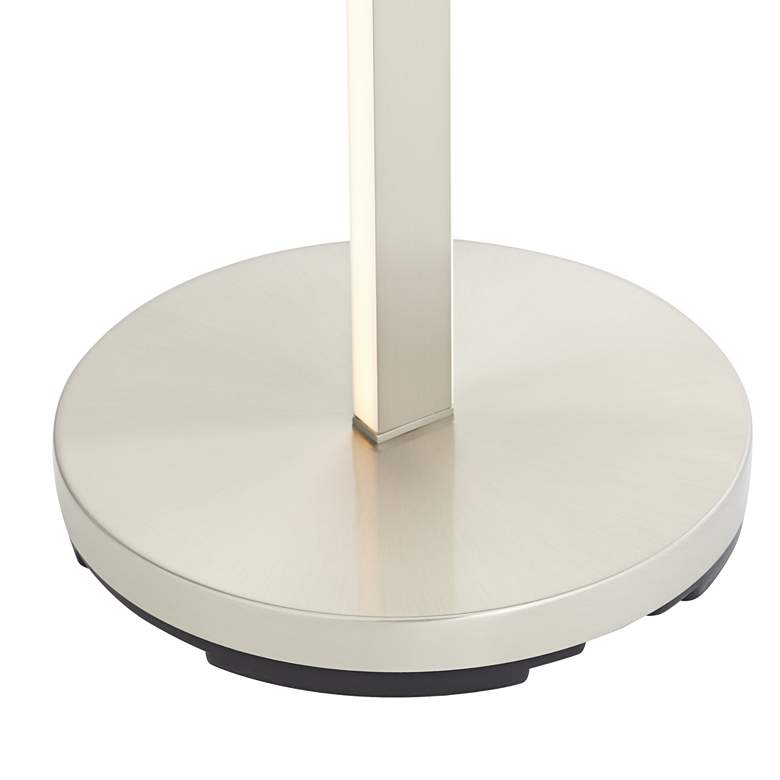 Image 5 Possini Euro Aventura Adjustable Satin Nickel LED Torch Floor Lamp more views