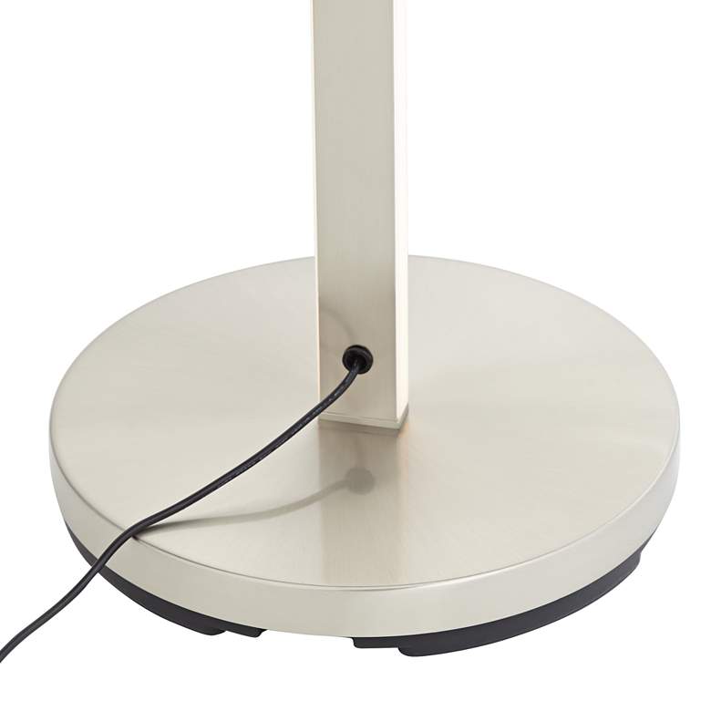 Image 6 Possini Euro Aventura Adjustable Satin Nickel LED Torch Floor Lamp more views