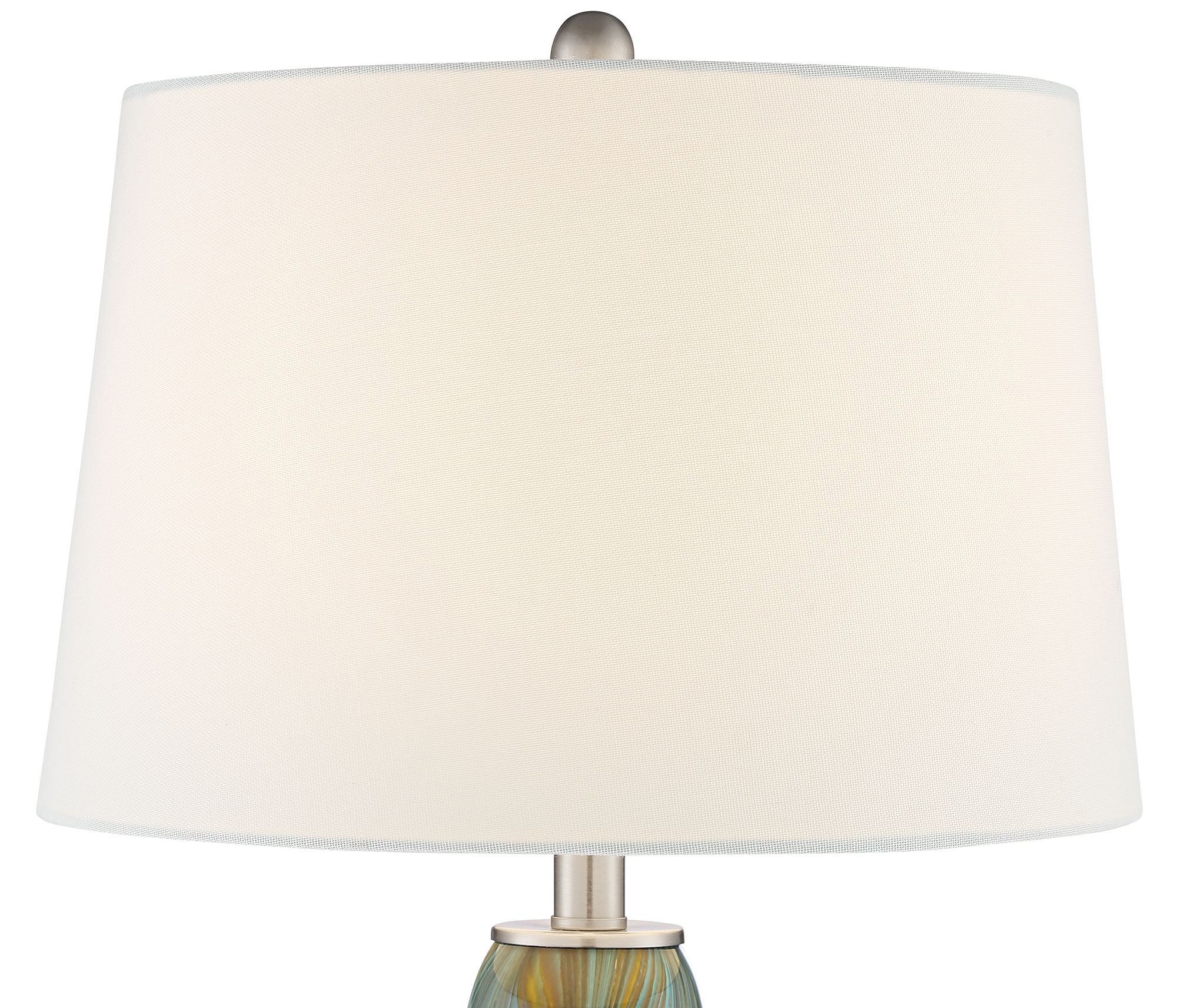 Image 3 Possini Euro Azure 29 1/2" Blue Art Glass Table Lamps Set of 2 more views