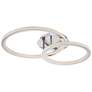 Possini Euro Bainbridge 26 1/4" Wide Chrome LED Ring Ceiling Light