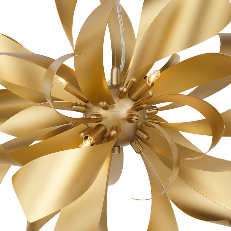 Image 5 Possini Euro Baldwin 25 1/2" 6-Light Gold Starburst Modern Pendant more views