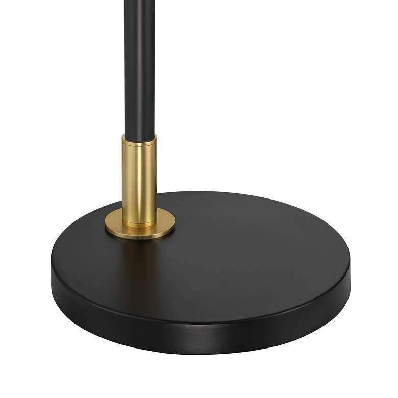 Image 6 Possini Euro Baltar 68 1/2" Dome Shade Brass and Black Arc Floor Lamp more views