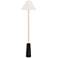 Possini Euro Bamba 61 3/4" High Black and Brass Modern Floor Lamp