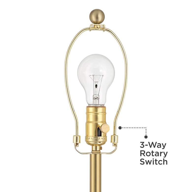 Image 5 Possini Euro Bamba 61 3/4" High Black and Brass Modern Floor Lamp more views