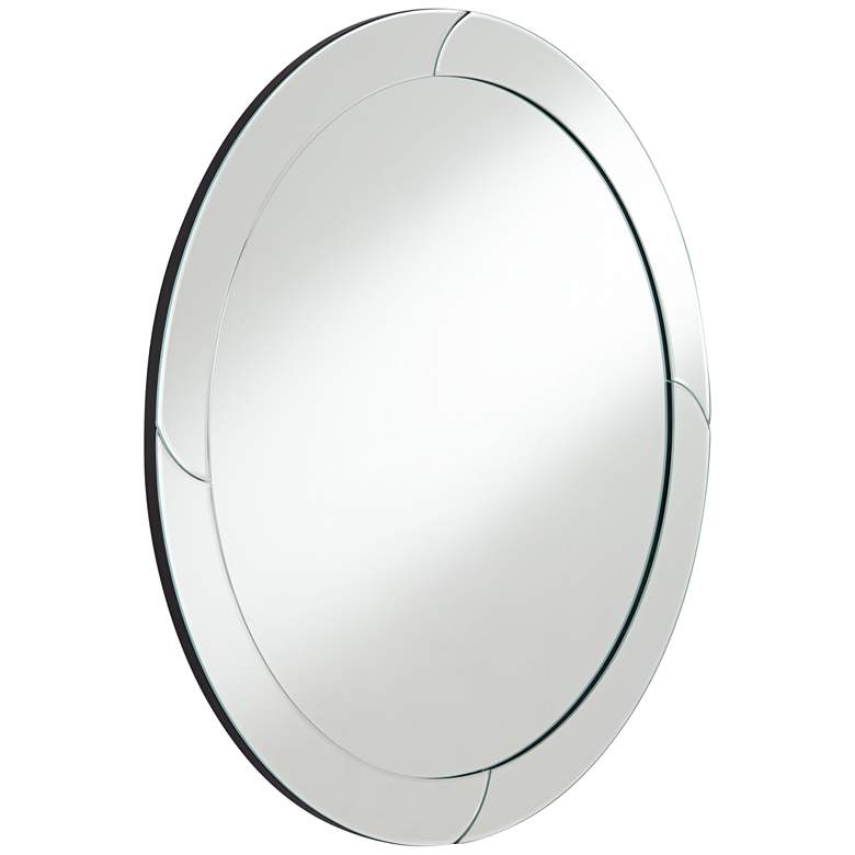 Image 5 Possini Euro Bander 32 inch Round Segmented Modern Wall Mirror more views