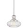 Possini Euro Barnard 13 1/4"W Brushed Nickel and Glass Pendant Light
