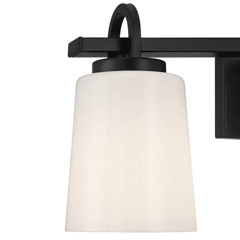 Image 3 Possini Euro Barnes 24" Wide Black 3-Light Bath Light more views