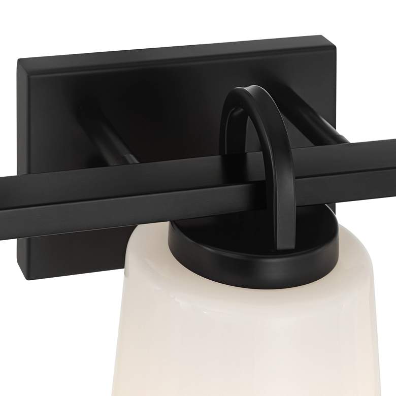 Image 4 Possini Euro Barnes 24" Wide Black 3-Light Bath Light more views