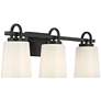 7_Possini Euro Barnes 24" Wide Black 3-Light Bath Light more views