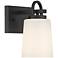 Possini Euro Barnes 9" High Black Wall Sconce