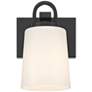 4_Possini Euro Barnes 9" High Black Wall Sconce more views