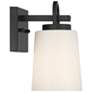 7_Possini Euro Barnes 9" High Black Wall Sconce more views