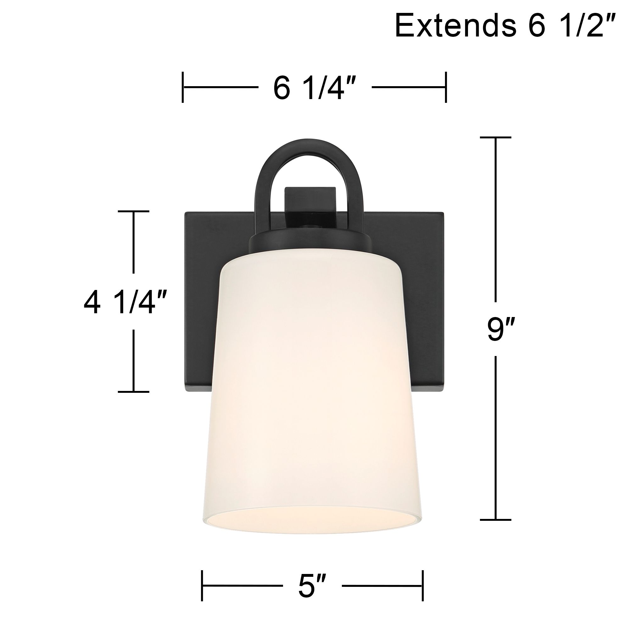 Possini Euro Barnes 9" High Black Wall Sconce