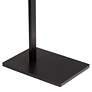 Possini Euro Barrett Adjustable Height Anodized Black Modern LED Floor Lamp