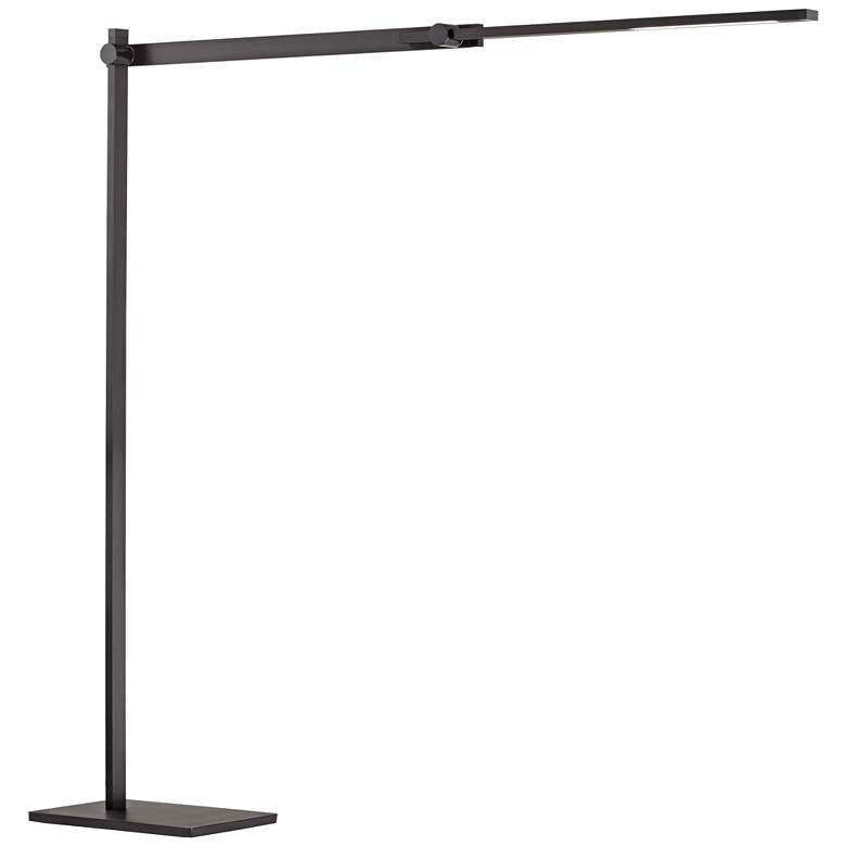 Image 6 Possini Euro Barrett Anodized Black Finish Modern LED Floor Lamp more views