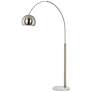 2_Possini Euro Basque 77 1/2" Nickel Finish Modern Arc Floor Lamp