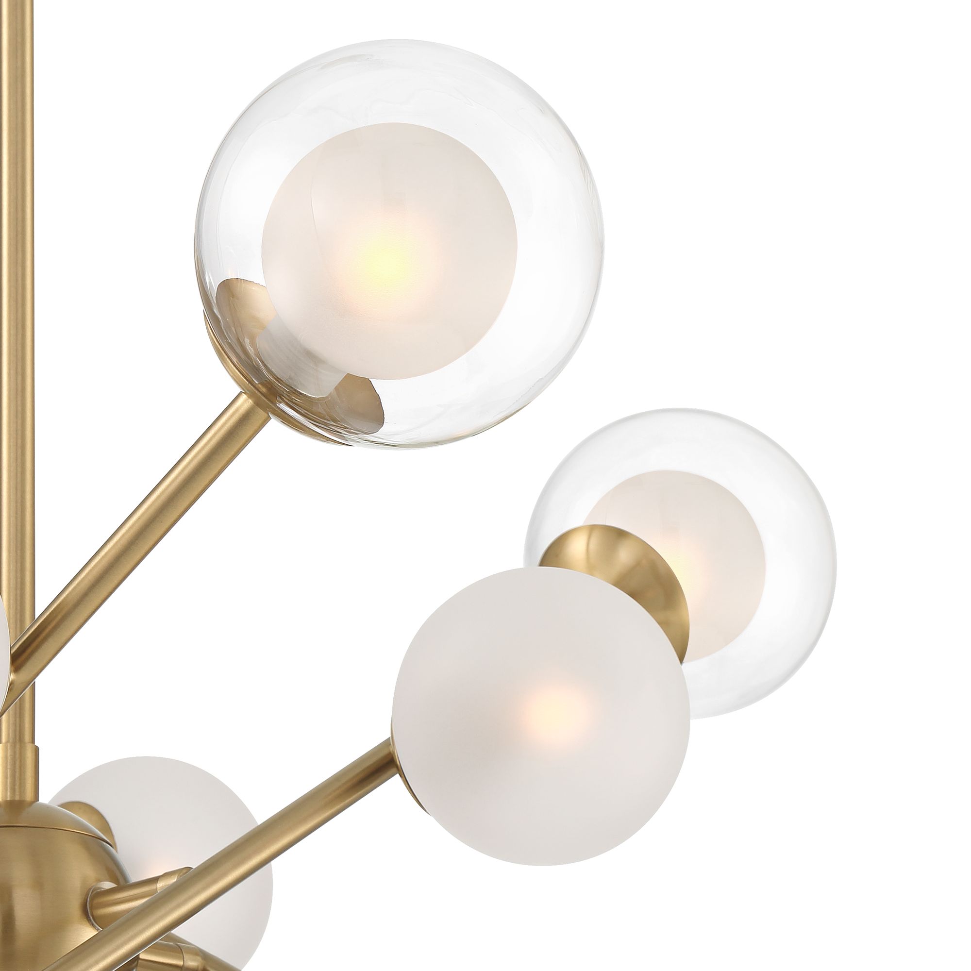 Image 4 Possini Euro Batista 26 1/4" Soft Gold 12-Light LED Sputnik Chandelier more views