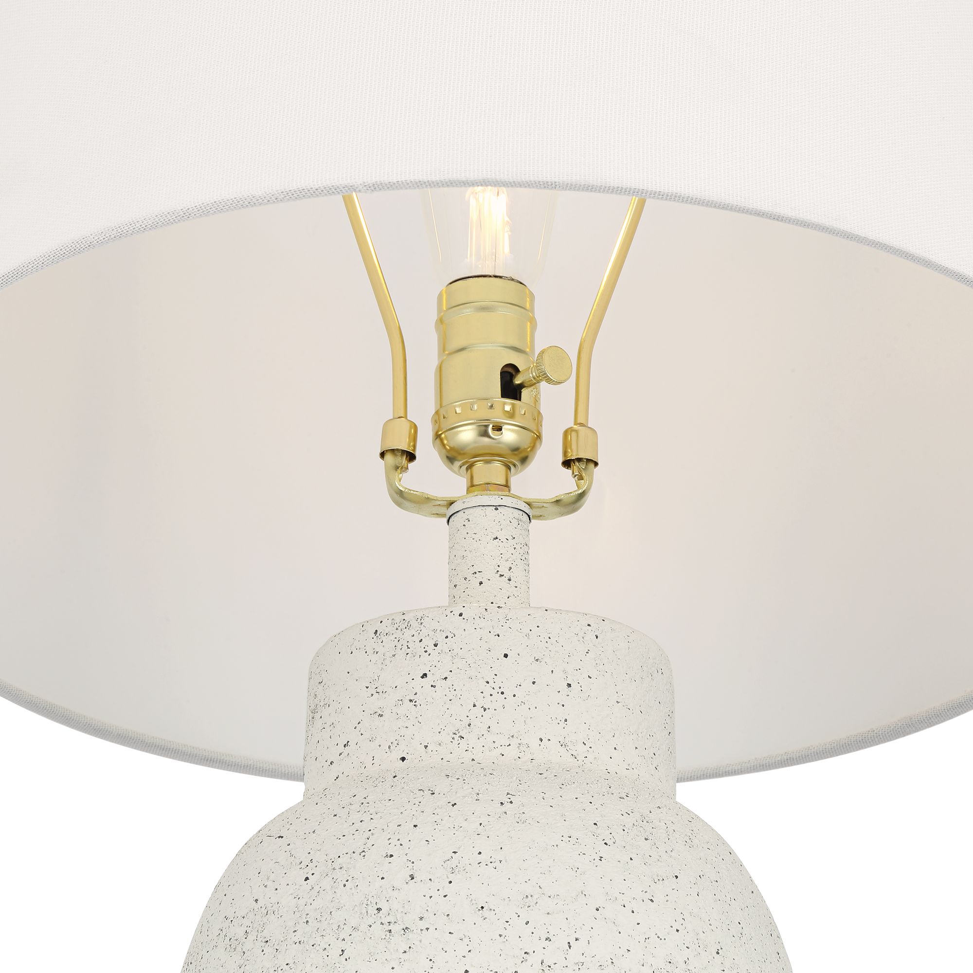 Image 4 Possini Euro Beatty 27 1/2" Faux White Sandstone Table Lamps Set of 2 more views