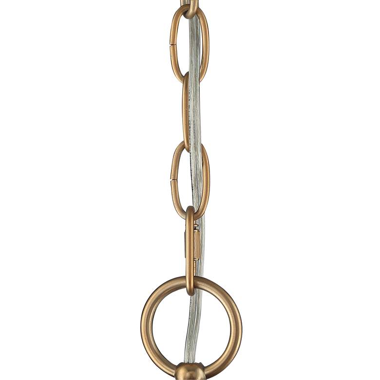 Image 5 Possini Euro Beauchamp 32" Wide Gold Double Shade 6-Light Chandelier more views