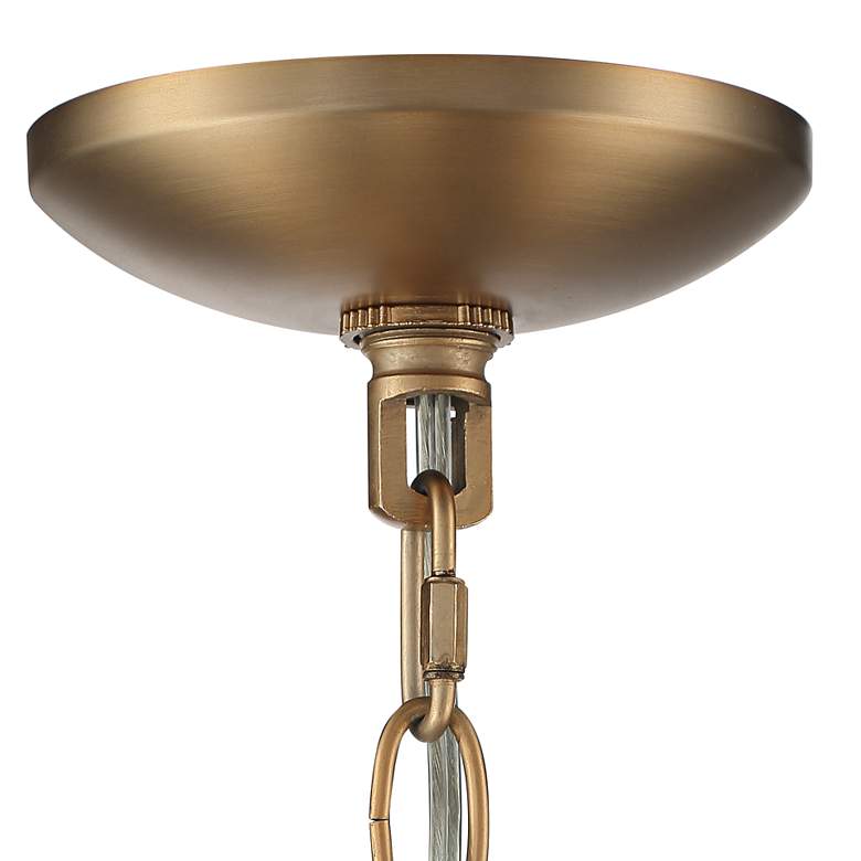 Image 6 Possini Euro Beauchamp 32" Wide Gold Double Shade 6-Light Chandelier more views