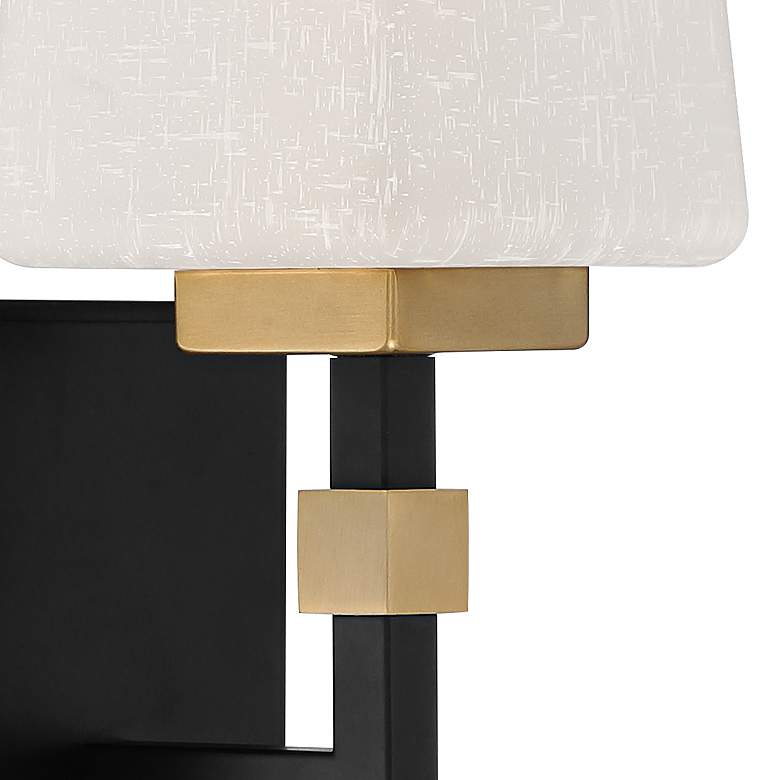 Image 4 Possini Euro Beauregard 10" High Black and Gold Wall Sconce more views