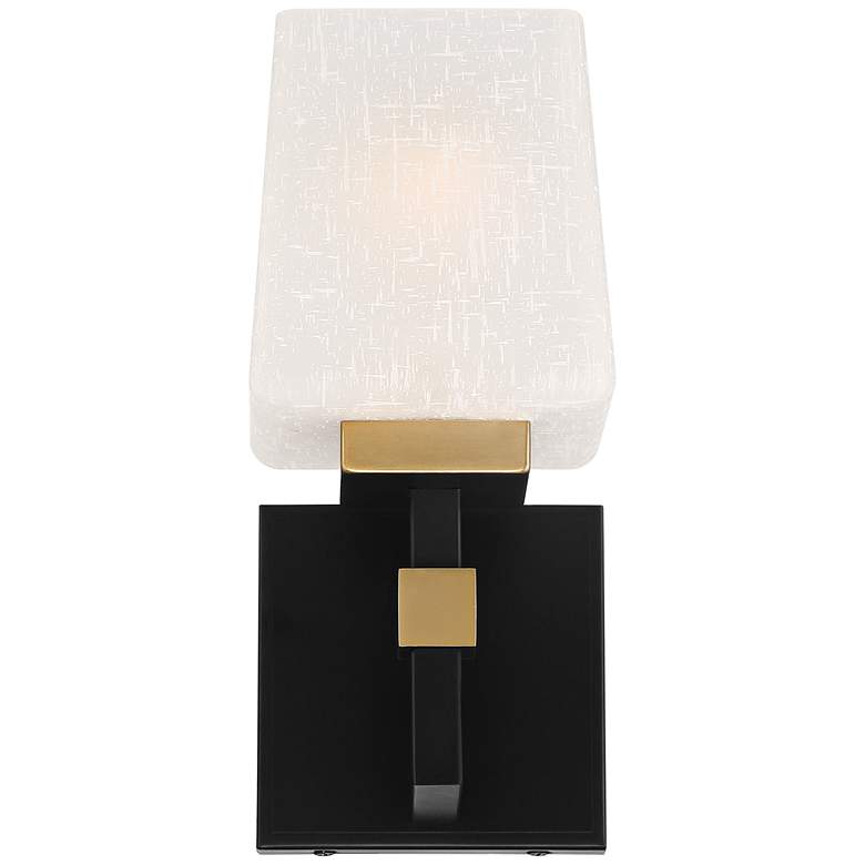 Image 5 Possini Euro Beauregard 10" High Black and Gold Wall Sconce more views