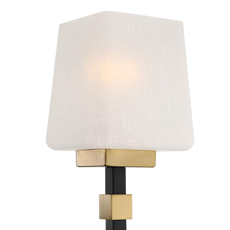 Image 3 Possini Euro Beauregard 21 3/4 inch Wide Black and Gold 3-Light Bath Light more views