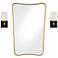 Possini Euro Beauregard Wall Sconce Set with Uttermost Segundo Wall Mirror