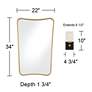 Possini Euro Beauregard Wall Sconce Set with Uttermost Segundo Wall Mirror in scene