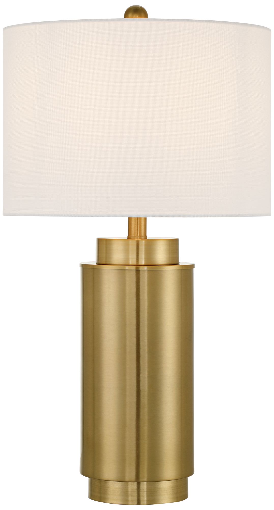 Possini Euro Belfast 25 1/2" High Brass Metal USB Table Lamp Set of 2