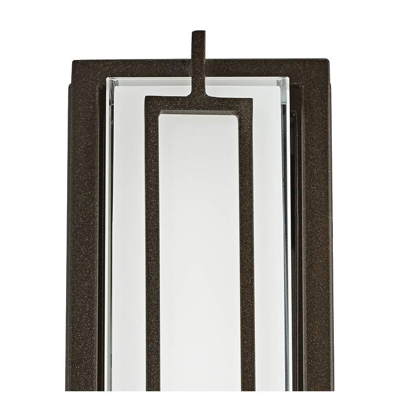 Image 4 Possini Euro Belfonte 16 1/4" High Bronze LED Outdoor Wall Light more views