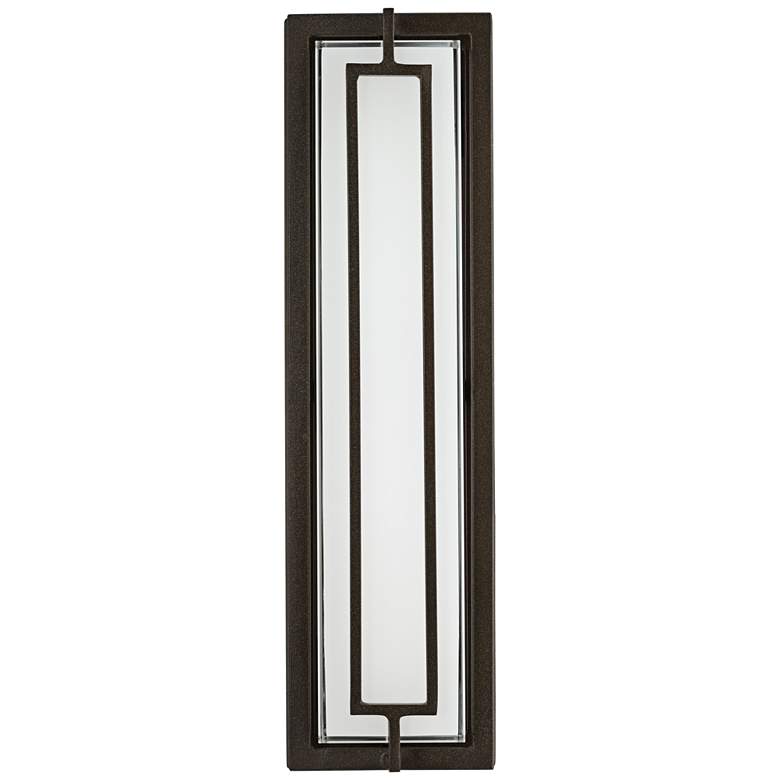 Image 3 Possini Euro Belfonte 16 1/4"H Bronze LED Outdoor Wall Light Set of 2 more views