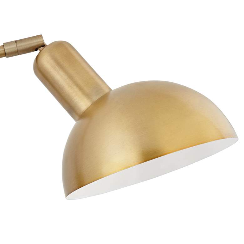 Image 2 Possini Euro Bellini Warm Gold Plug-In Swing Arm Wall Lamps Set of 2 more views
