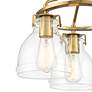 Thumbnail3 of Possini Euro Bellis 14 1/2" Plated Soft Gold 3-Light Ceiling Light more views