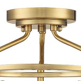 Image4 of Possini Euro Bellis 14 1/2" Plated Soft Gold 3-Light Ceiling Light more views