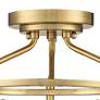 Possini Euro Bellis 14 1/2" Plated Soft Gold 3-Light Ceiling Light