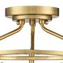 Thumbnail4 of Possini Euro Bellis 14 1/2" Plated Soft Gold 3-Light Ceiling Light more views