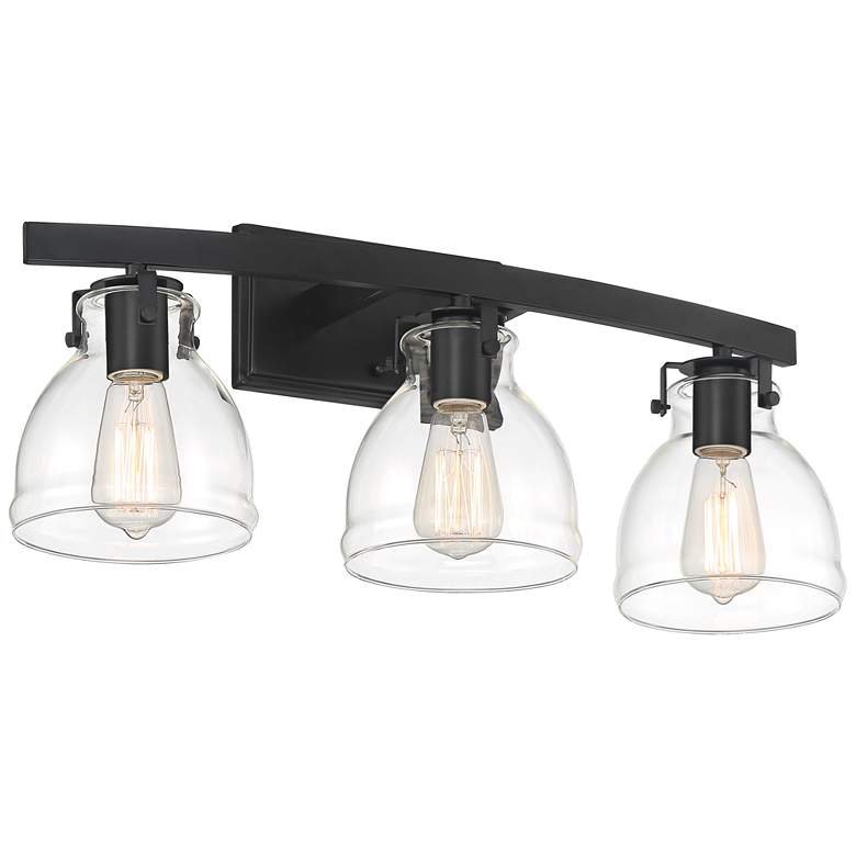 Image 5 Possini Euro Bellis 22 3/4" Wide Black 3-Light Bath Light more views