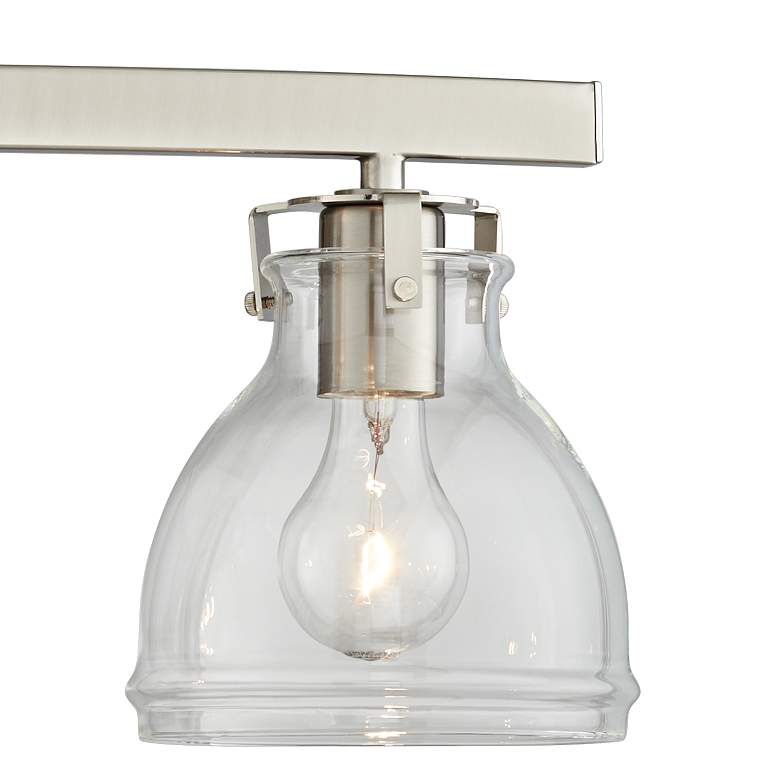 Image 3 Possini Euro Bellis 23 1/2" Wide Brushed Nickel Bath Light more views