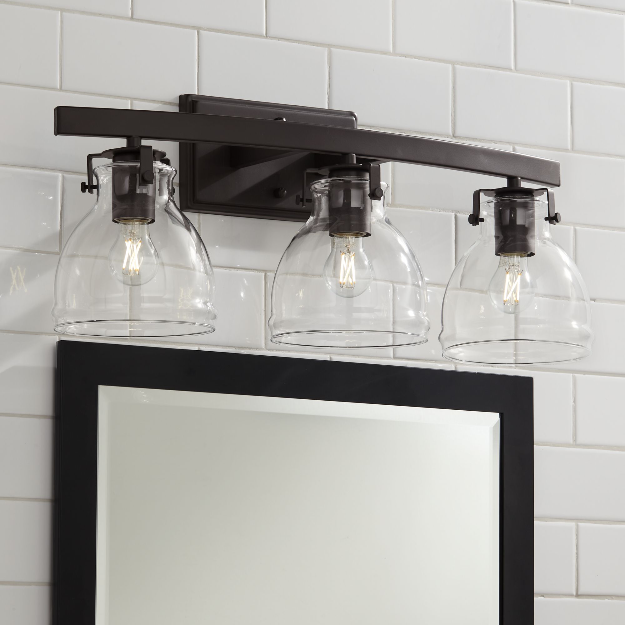 Western bathroom vanity deals lights