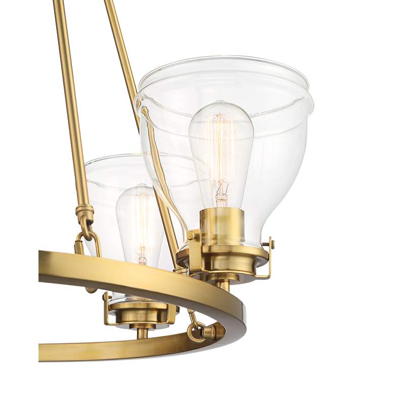 Image 3 Possini Euro Bellis 24 1/2" Wide 5-Light Soft Gold Ring Chandelier more views