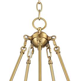 Image4 of Possini Euro Bellis 24 1/2" Wide 5-Light Soft Gold Ring Chandelier more views