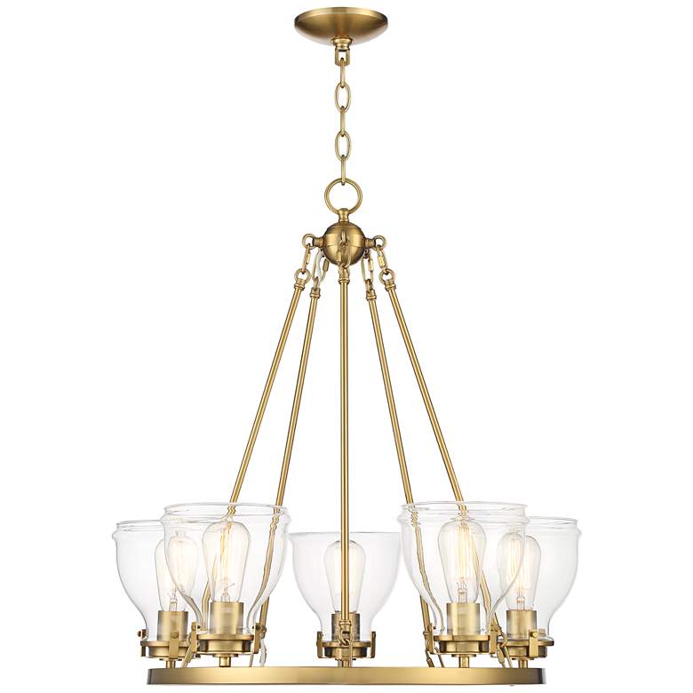 Image 7 Possini Euro Bellis 24 1/2" Wide 5-Light Soft Gold Ring Chandelier more views