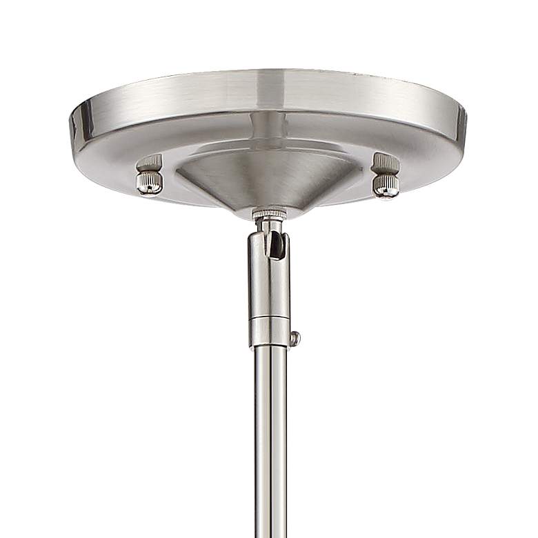 Image 4 Possini Euro Bellis 6 1/2" Wide Nickel and Clear Glass Mini Pendant more views