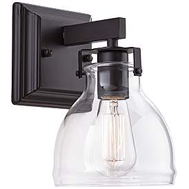Image2 of Possini Euro Bellis 9 1/2" High Bronze Wall Sconce