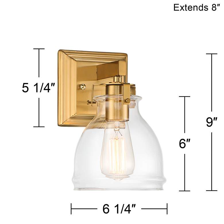 Image 7 Possini Euro Bellis 9 inch High Soft Gold Wall Sconce more views