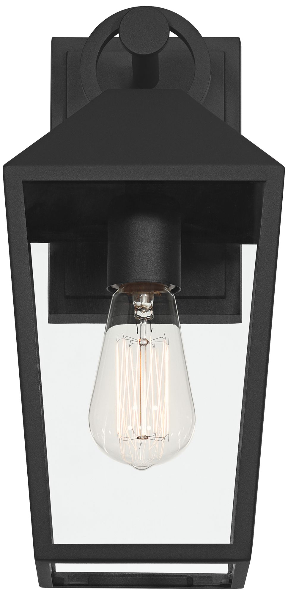 Image 4 Possini Euro Belmont 13" High Black Modern Outdoor Wall Light Set of 2 more views