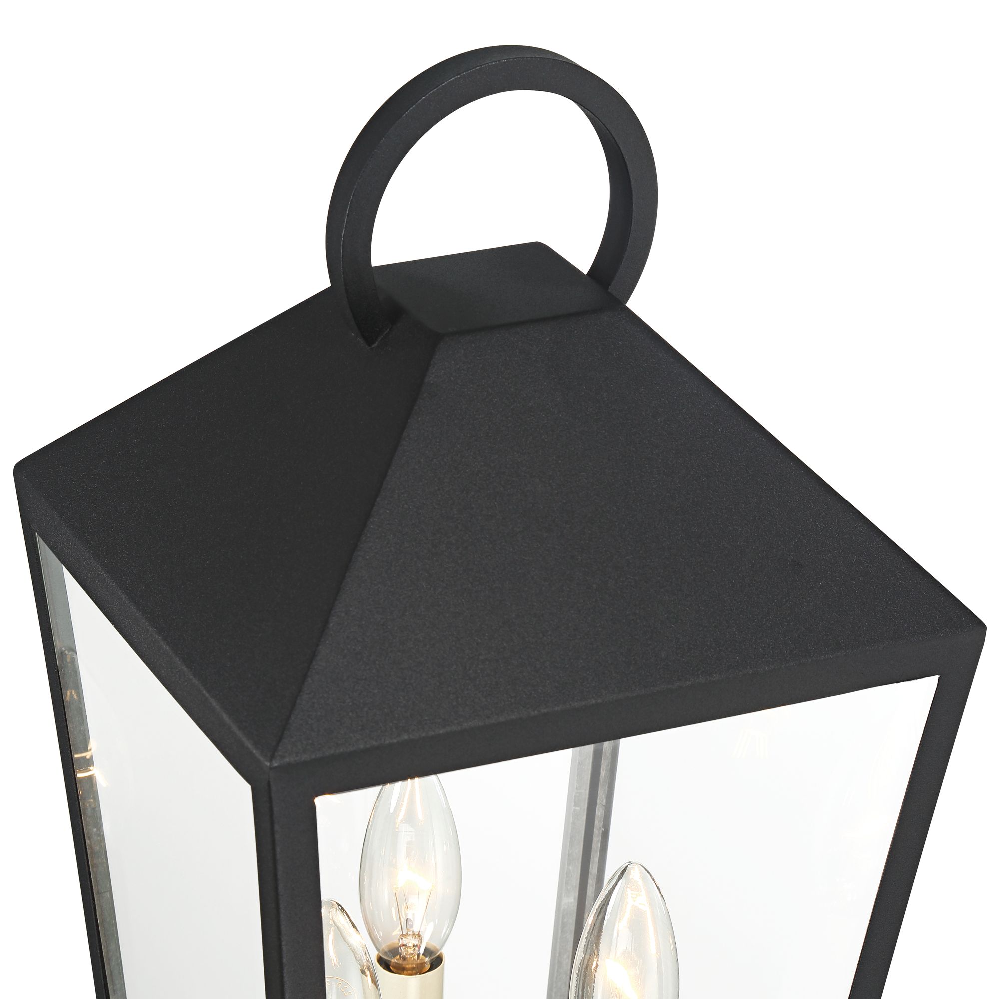 Image 2 Possini Euro Belmont 19 1/4"H Black Modern 3-Light Outdoor Post Light more views