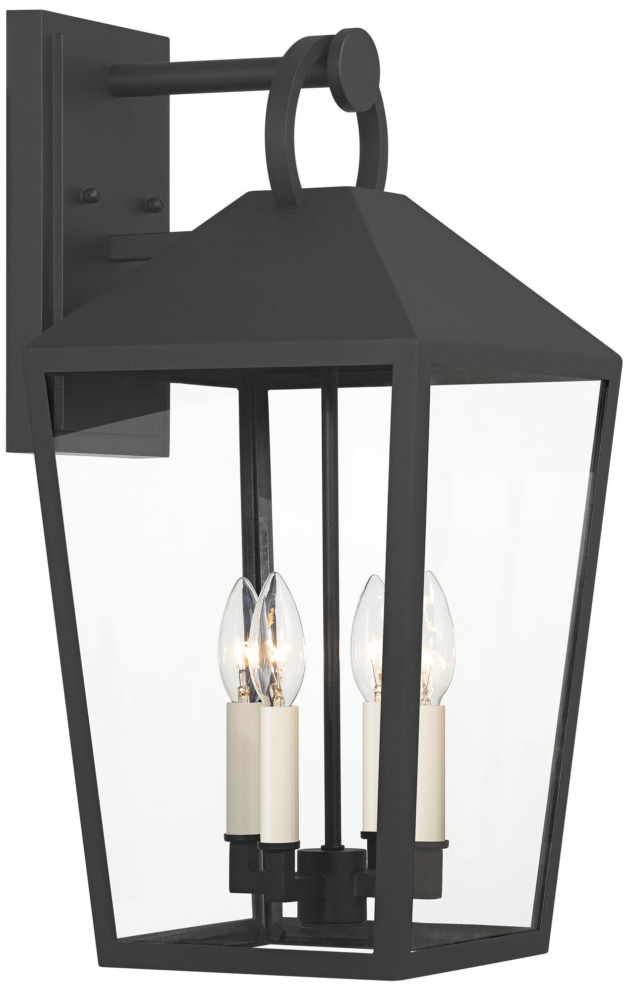 Image 6 Possini Euro Belmont 21 1/2" Black 4-Light Outdoor Wall Light Set of 2 more views