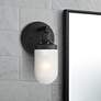 1_Possini Euro Bendarra 10 3/4" High Black Wall Sconce